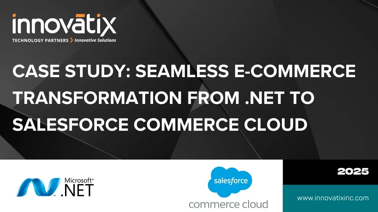 Case Study Seamless E-commerce Transformation from .NET to Salesforce Commerce Cloud