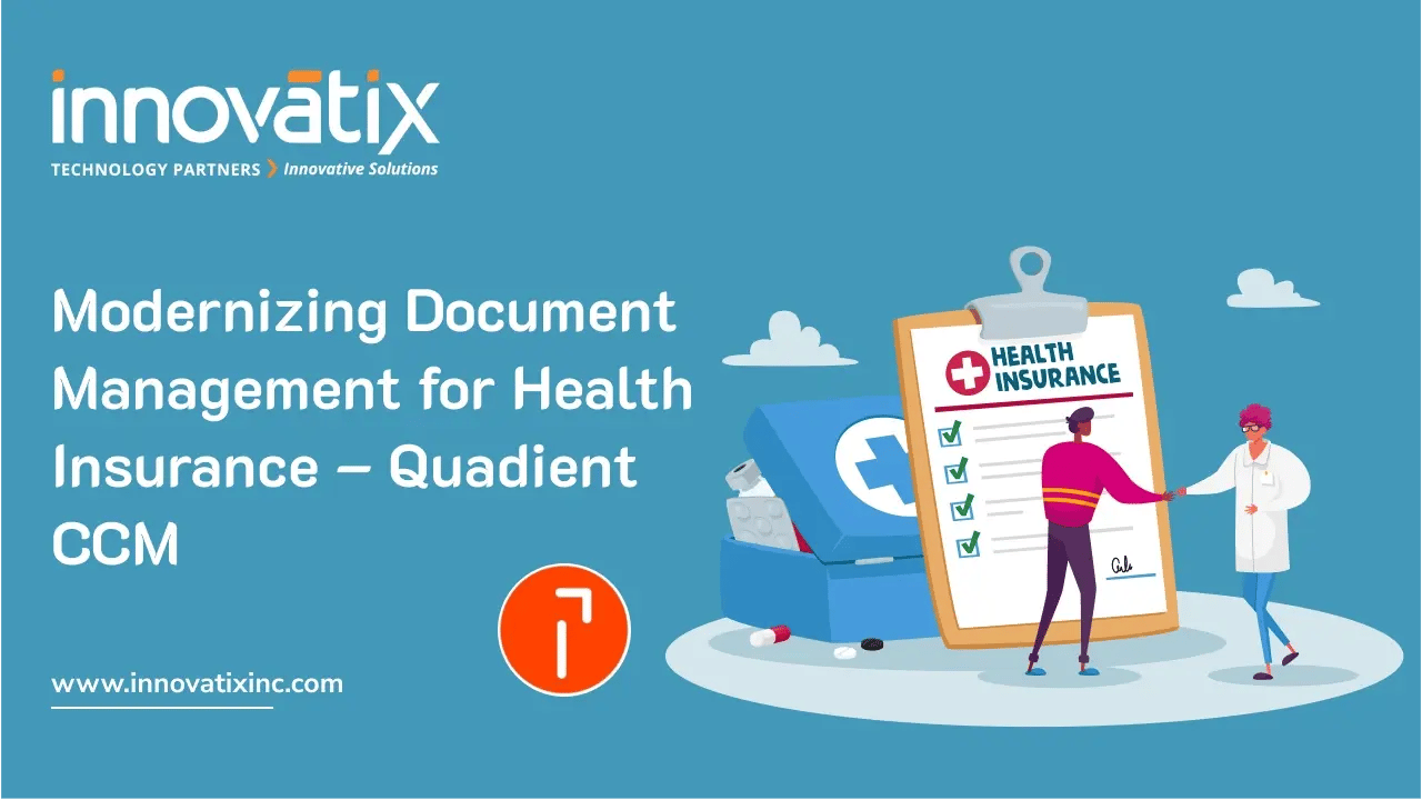 Modernizing Document Management for Health Insurance – Quadient CCM banner