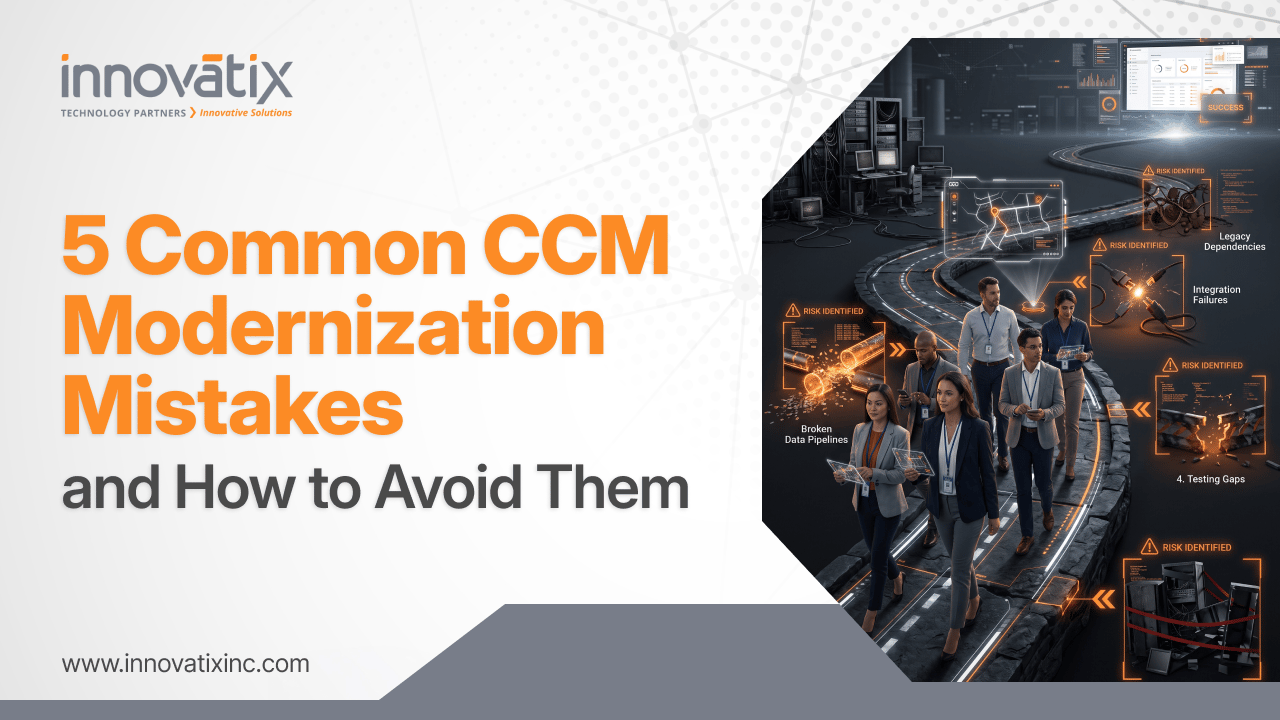 Whitepaper - Banner - 5 Common CCM Modernization Mistakes—and How to Avoid Them
