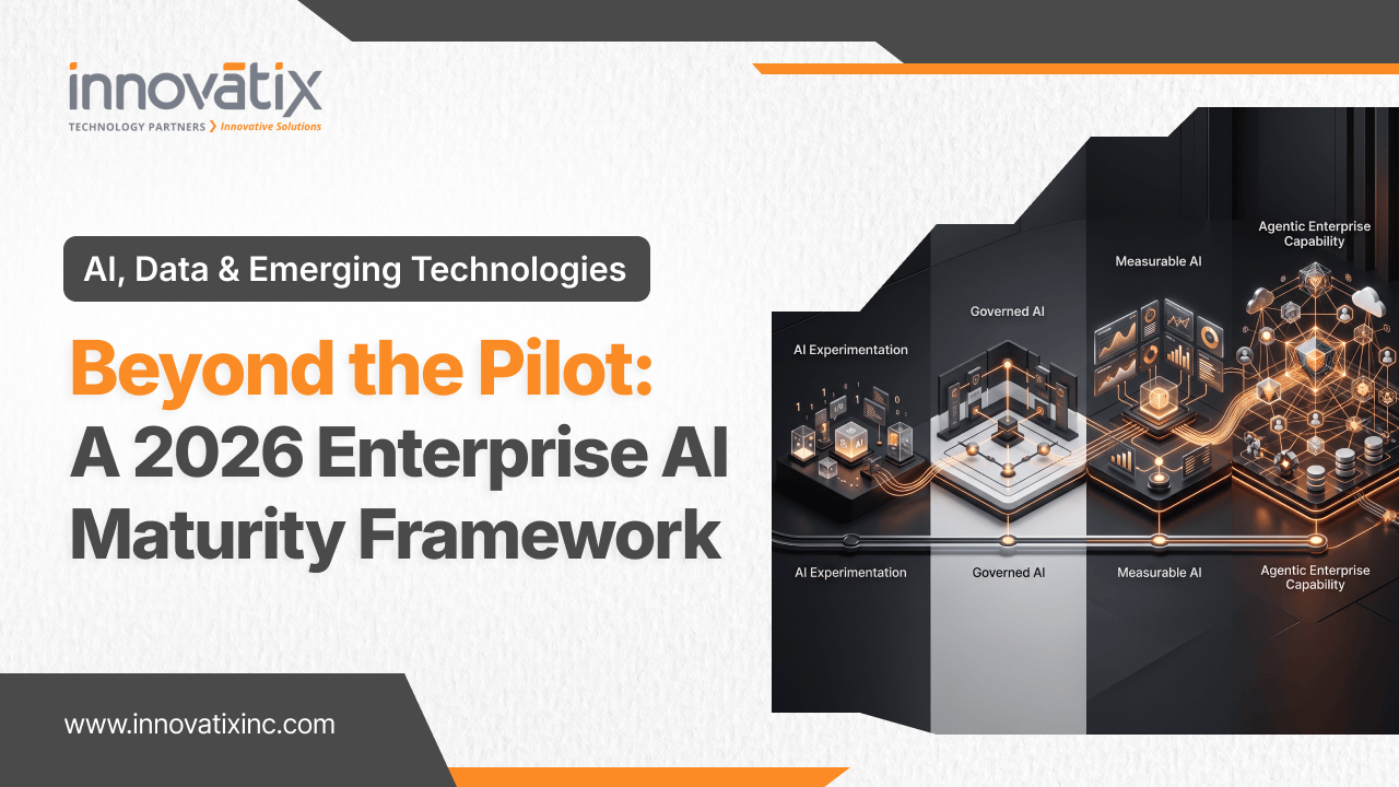 Whitepaper Banner - Beyond the Pilot_ A 2026 Enterprise AI Maturity Framework
